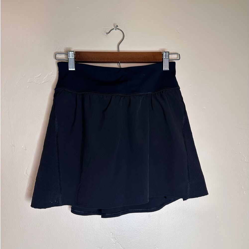 Spanx Black Get Moving Tennis Skort Small